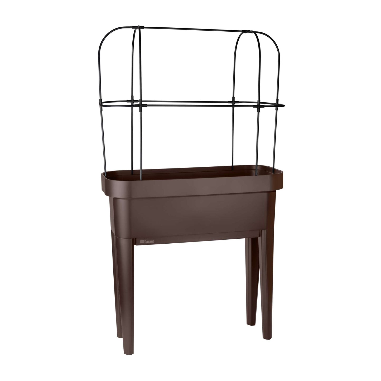 Jardin surélevé avec treillis et système auto-arrosant