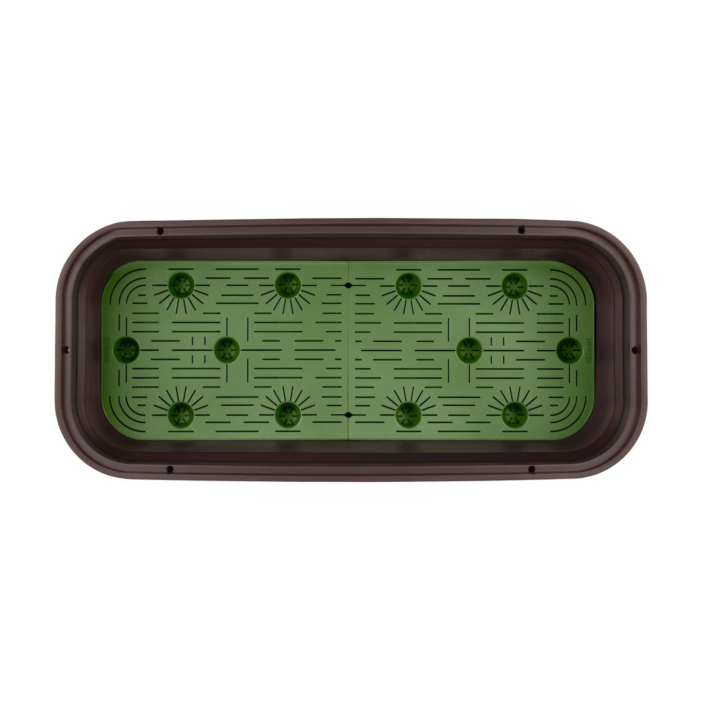 Raised garden bed with trellis and self-watering system