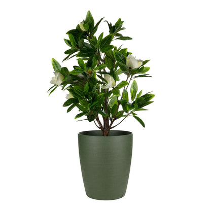 17" Momoka Planter with Stone-Texture Finish
