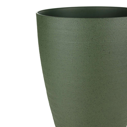 17" Momoka Planter with Stone-Texture Finish