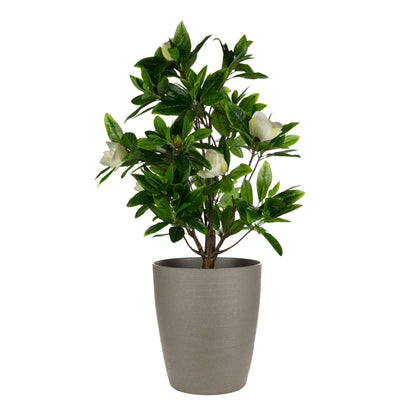 17" Momoka Planter with Stone-Texture Finish