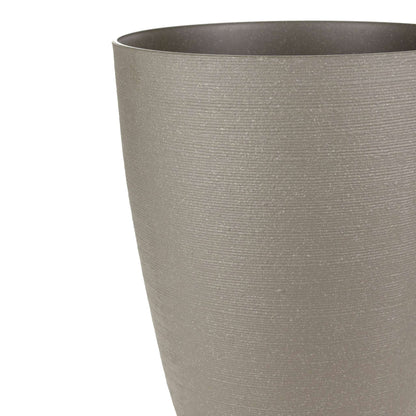17" Momoka Planter with Stone-Texture Finish