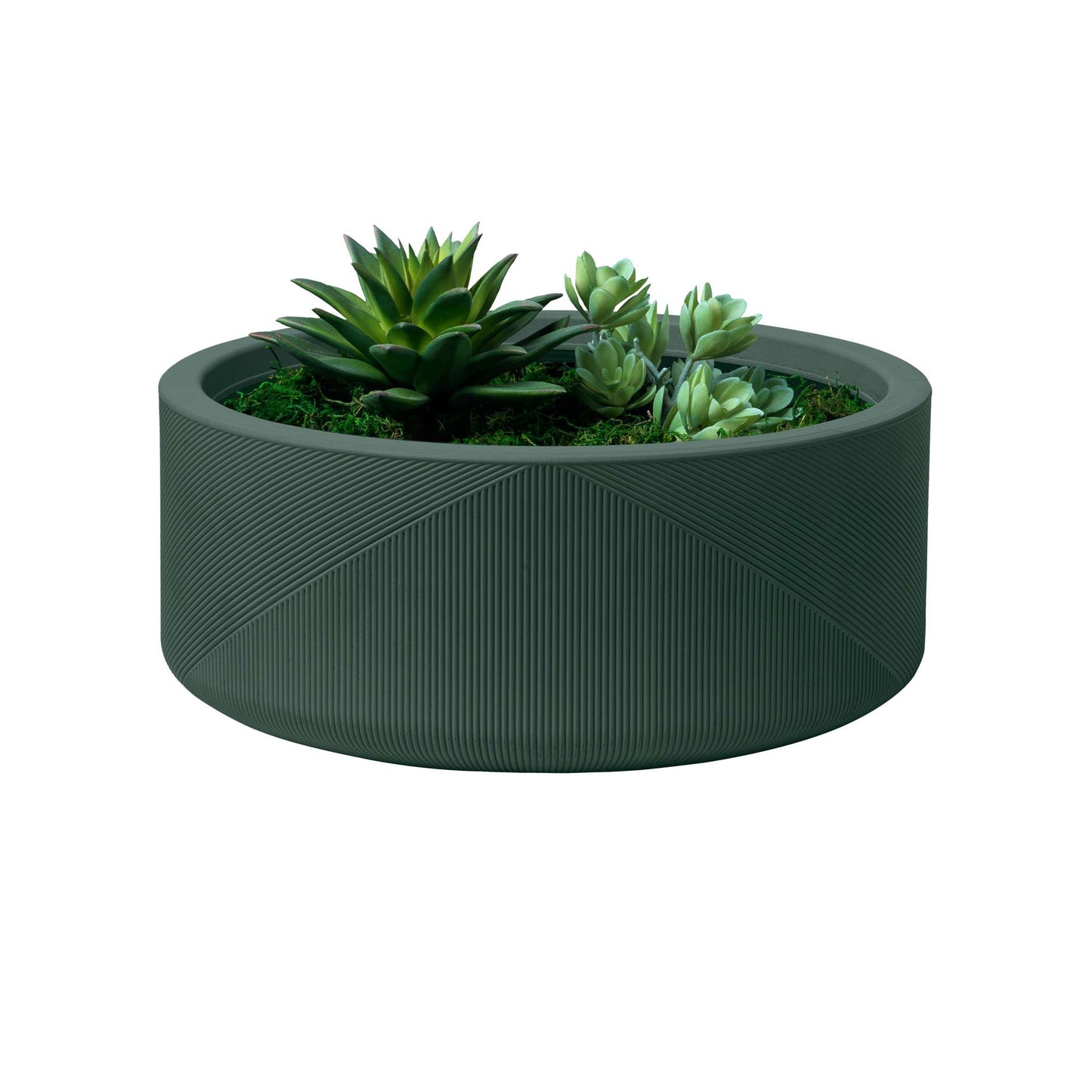 Jardinière Gavin 15 po avec lignes géométriques