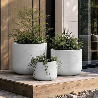 Ensemble de 3 jardinières Gavin 14 po, 18 po et 22 po