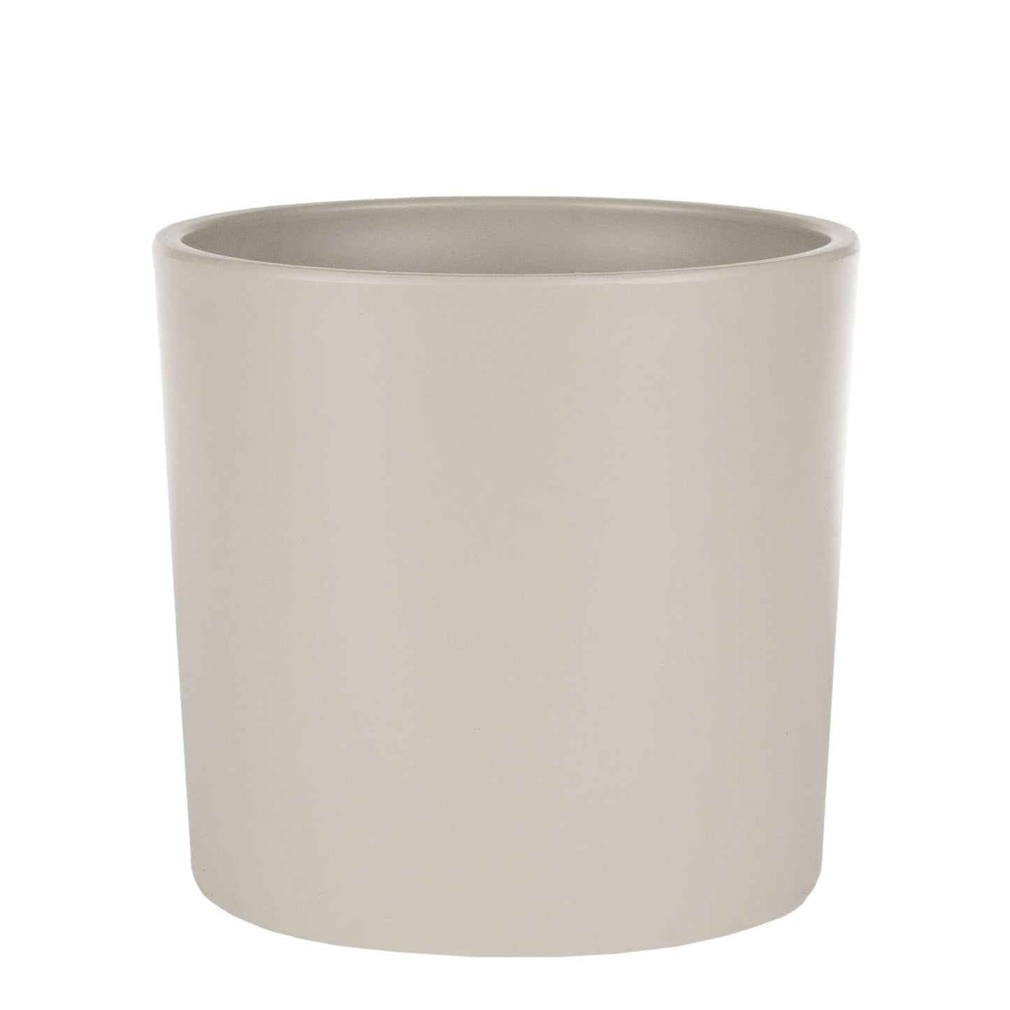 6.5" Cylindrical Urban Linear Planter with stone-effect speckled finish
