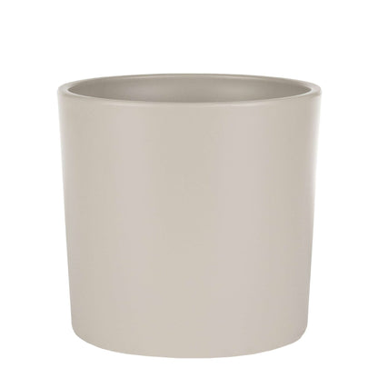 6.5" Cylindrical Urban Linear Planter with stone-effect speckled finish