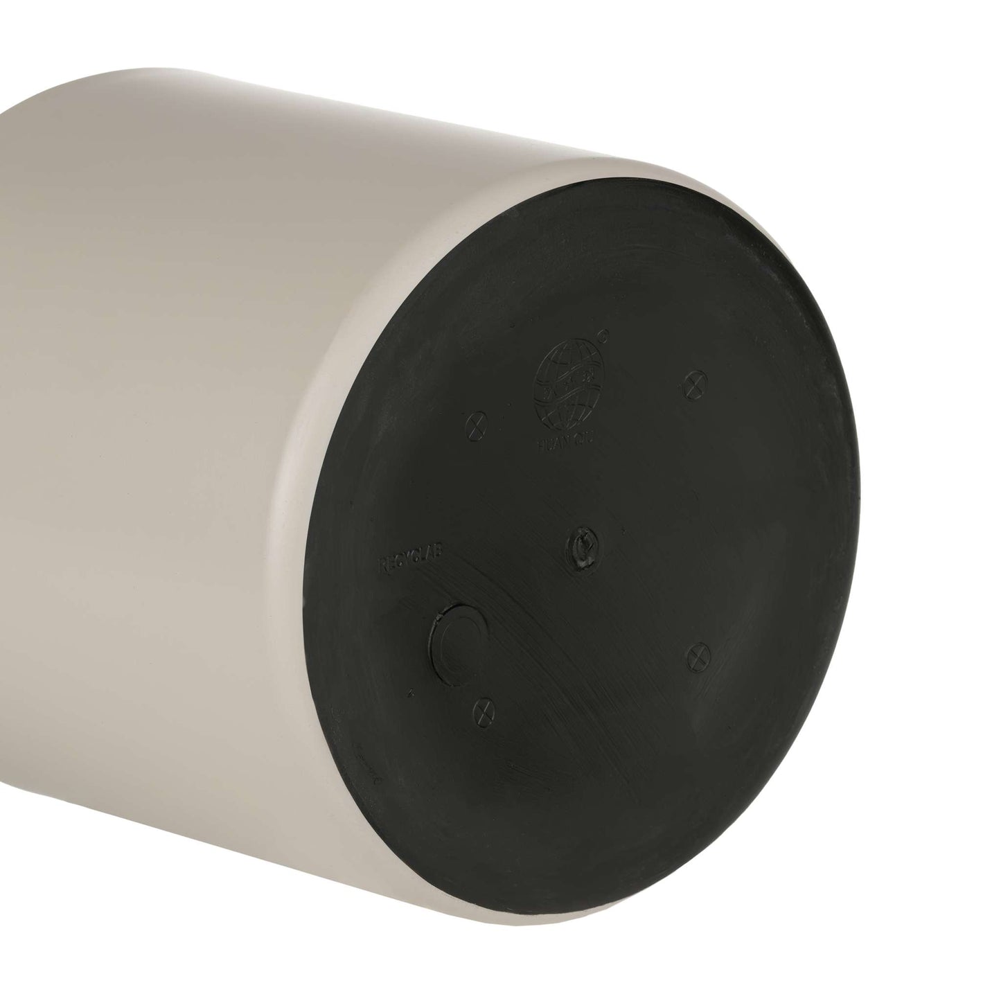 6.5" Cylindrical Urban Linear Planter with stone-effect speckled finish