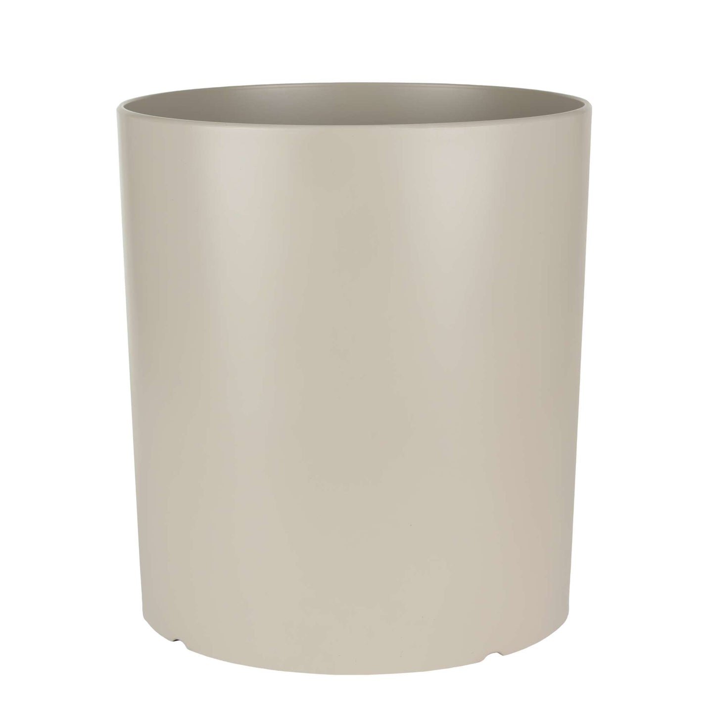 12.5" Cylindrical Urban Linear Planter with stone-effect speckled finish