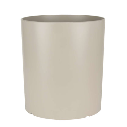 12.5" Cylindrical Urban Linear Planter with stone-effect speckled finish