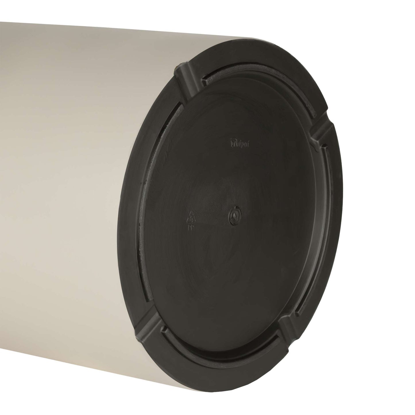 12.5" Cylindrical Urban Linear Planter with stone-effect speckled finish