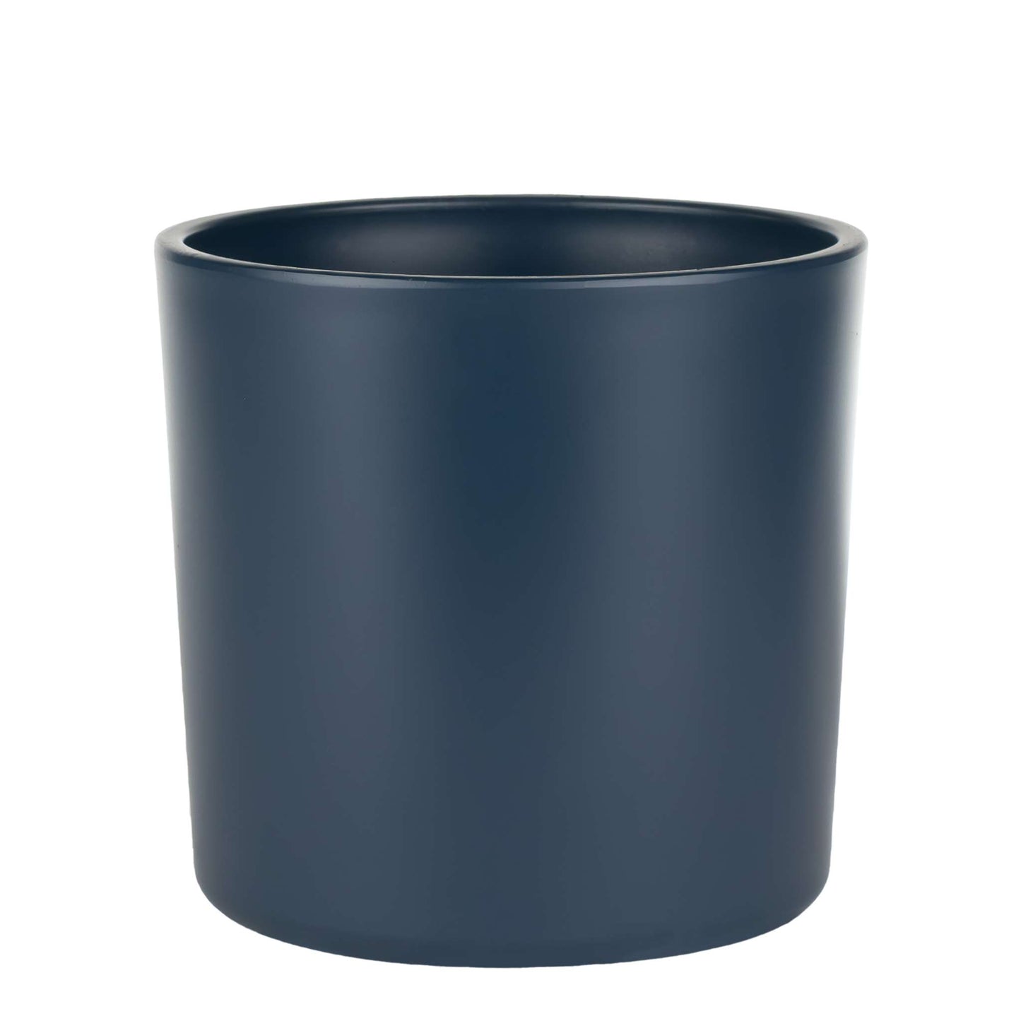 6.5" Cylindrical Urban Linear Planter with stone-effect speckled finish