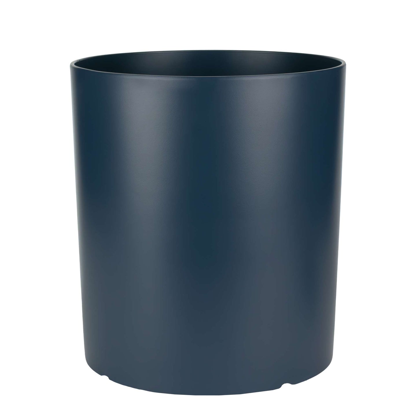 12.5" Cylindrical Urban Linear Planter with stone-effect speckled finish