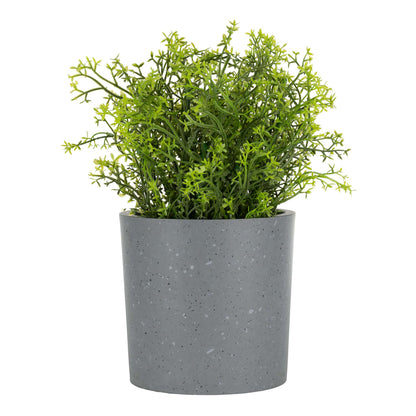 4.5" Cylindrical Urban Linear  Planter with stone-effect speckled finish