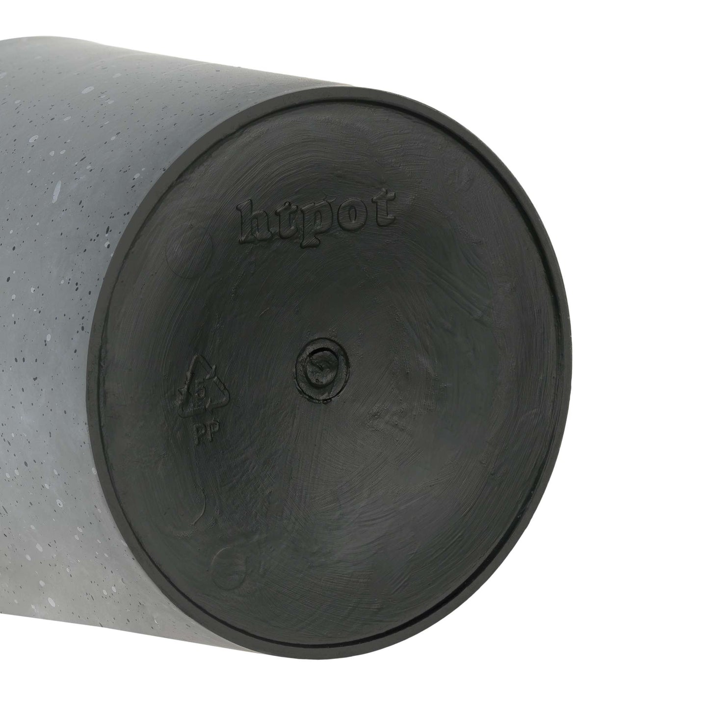 4.5" Cylindrical Urban Linear  Planter with stone-effect speckled finish