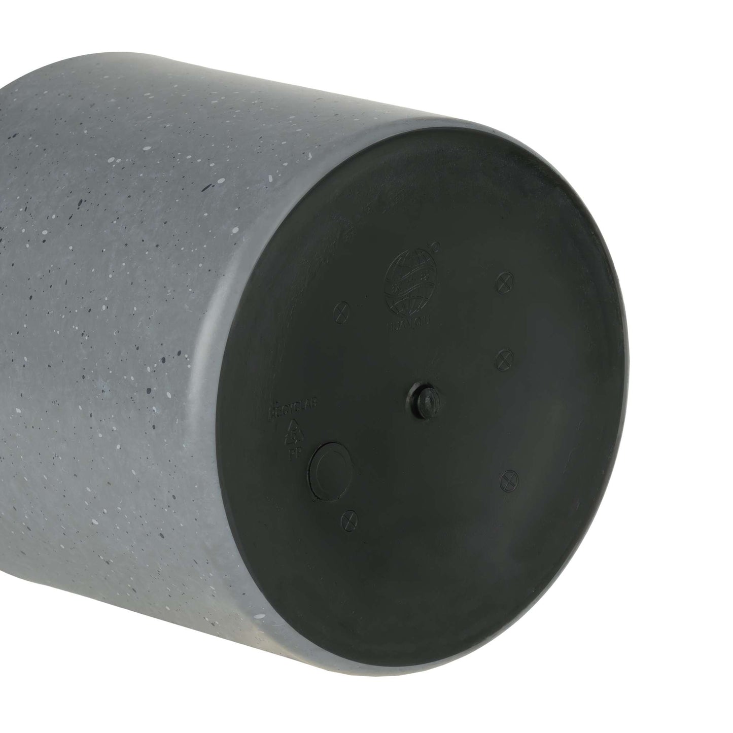 6.5" Cylindrical Urban Linear Planter with stone-effect speckled finish