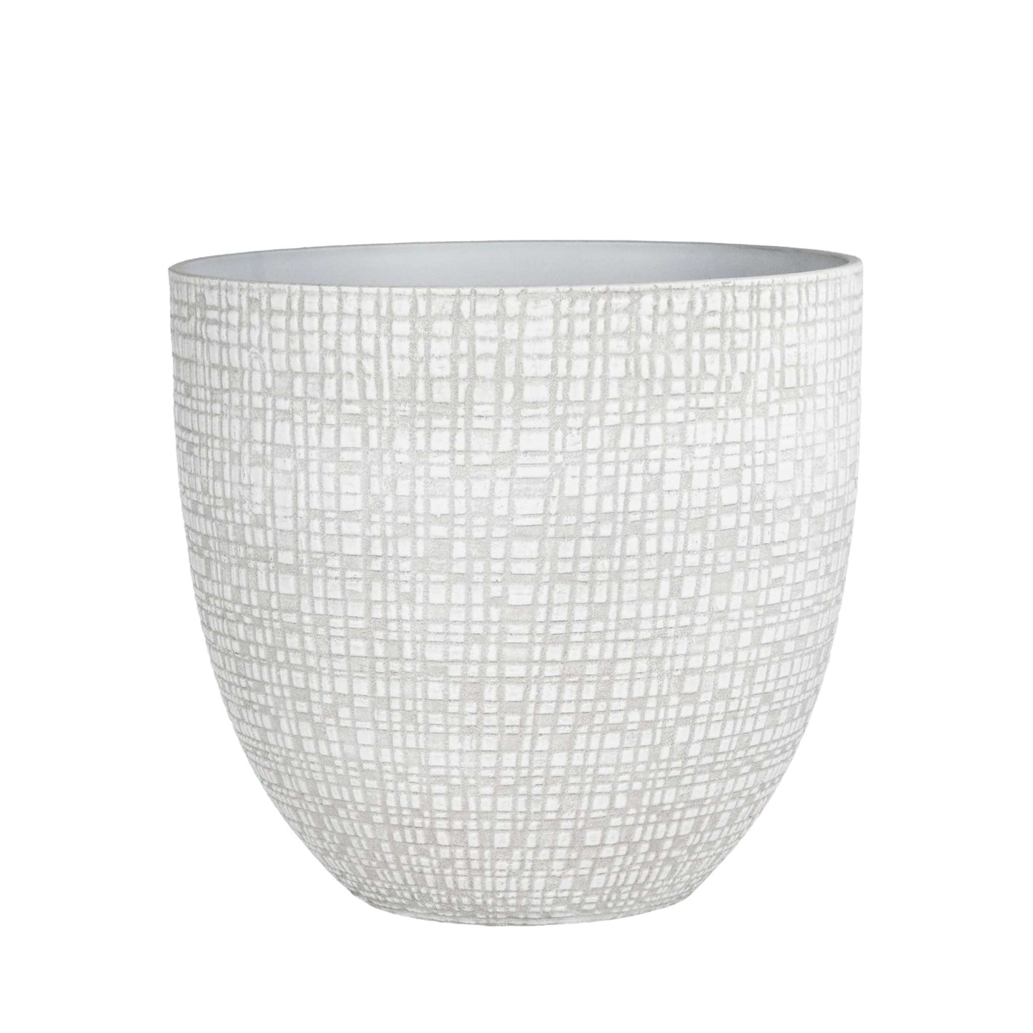 12’’ Riley Planter with fine line stone effect