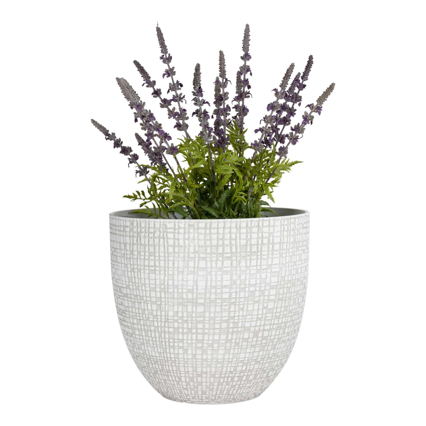 12’’ Riley Planter with fine line stone effect