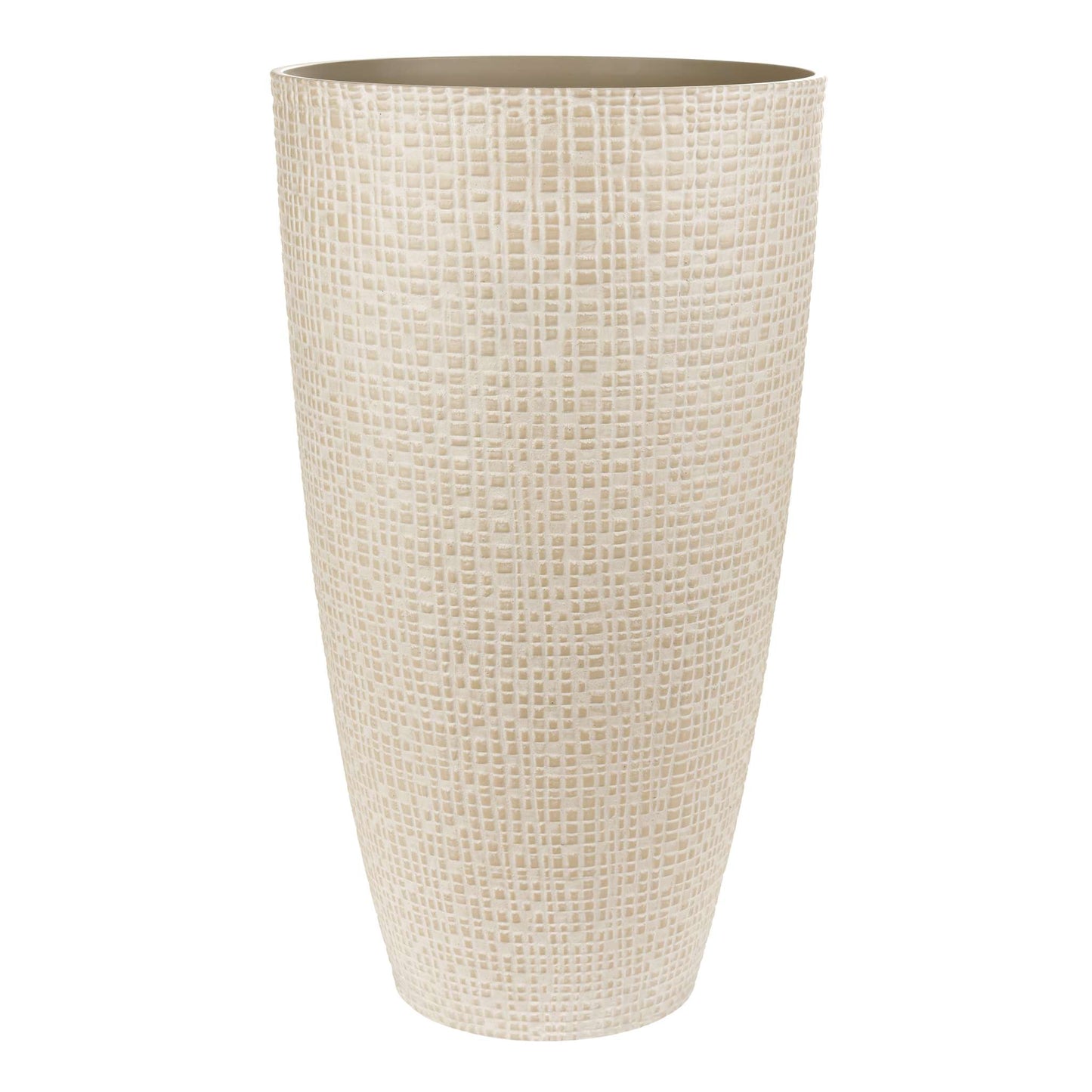 Tall 12’’ Riley Planter with fine line stone effect