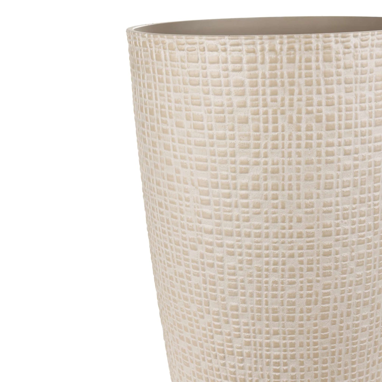 Tall 12’’ Riley Planter with fine line stone effect