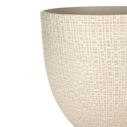 12’’ Riley Planter with fine line stone effect