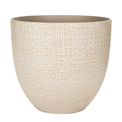 Jardinière Riley 16 po avec effet pierre à fines lignes