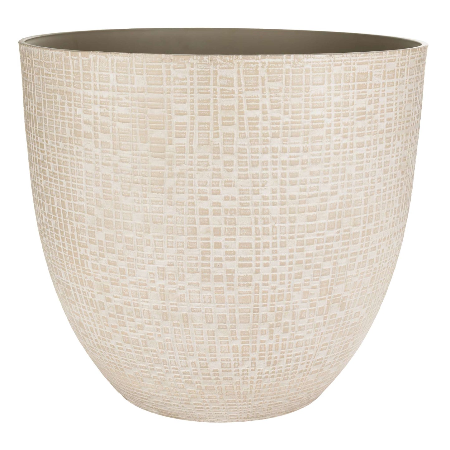 Jardinière Riley 20,5 po avec effet pierre à fines lignes