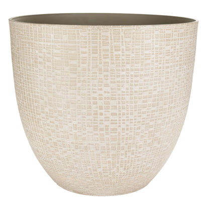 Jardinière Riley 20,5 po avec effet pierre à fines lignes
