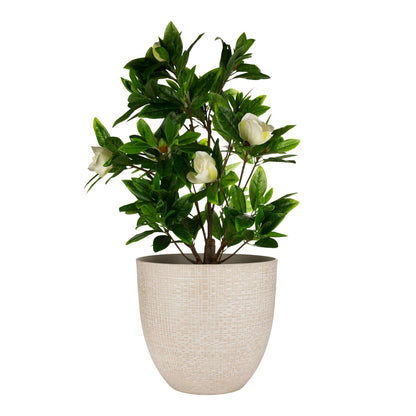 Jardinière Riley 20,5 po avec effet pierre à fines lignes