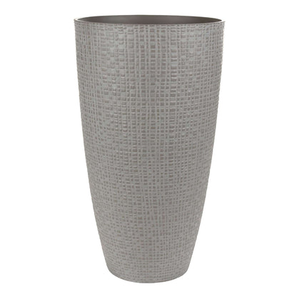 Tall 12’’ Riley Planter with fine line stone effect