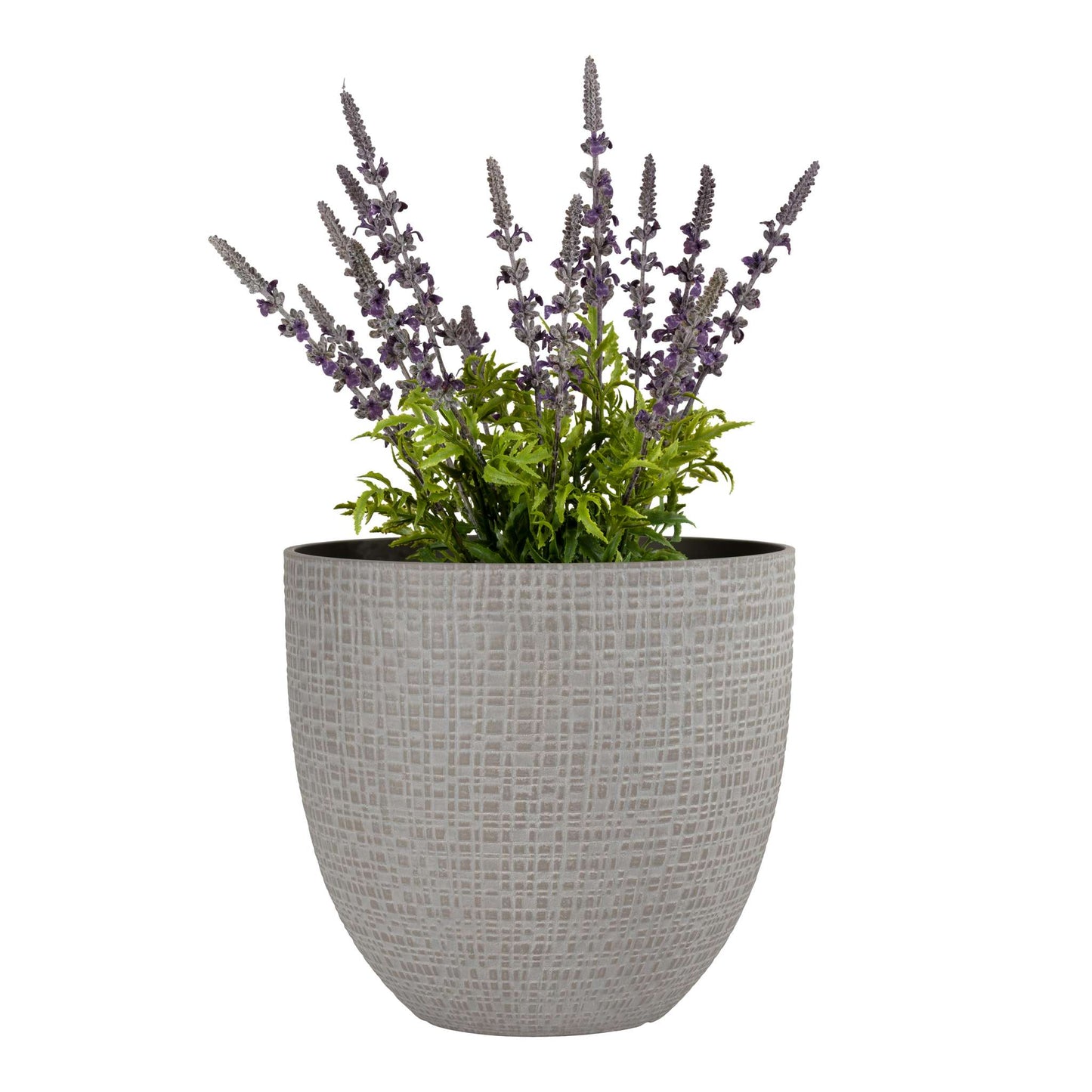 12’’ Riley Planter with fine line stone effect