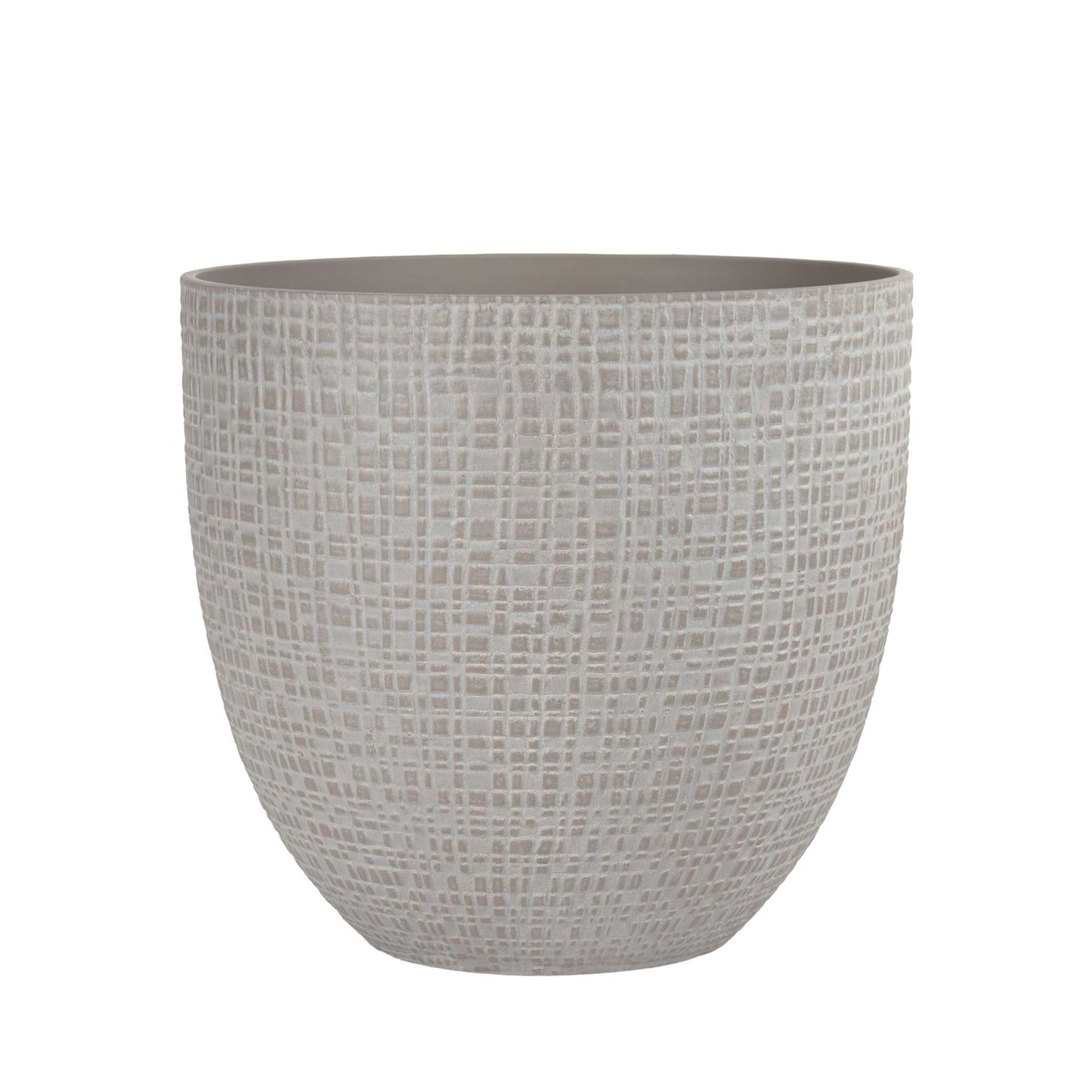 12’’ Riley Planter with fine line stone effect