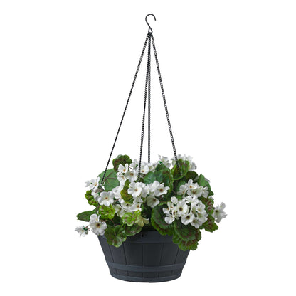 Jardinière suspendue Tennessee Whisky 12 po avec fini effet bois