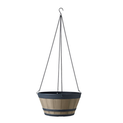 Jardinière suspendue Tennessee Whisky 12 po avec fini effet bois