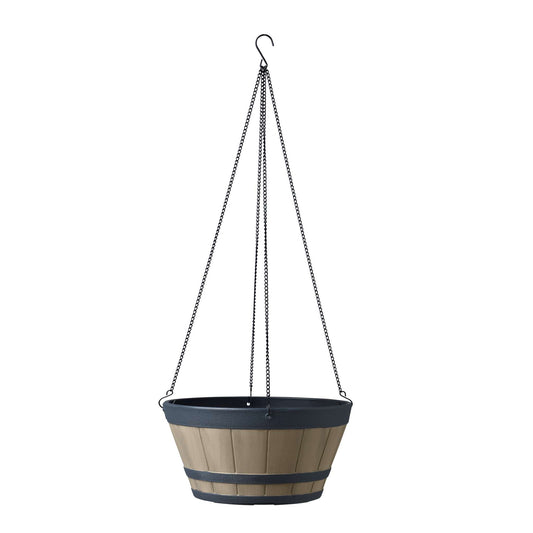 Jardinière suspendue Tennessee Whisky 12 po avec fini effet bois