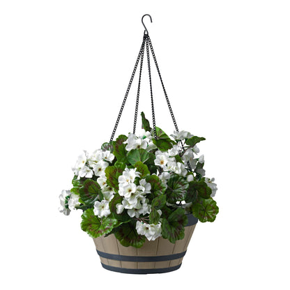 Jardinière suspendue Tennessee Whisky 12 po avec fini effet bois