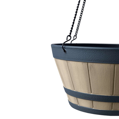 Jardinière suspendue Tennessee Whisky 12 po avec fini effet bois