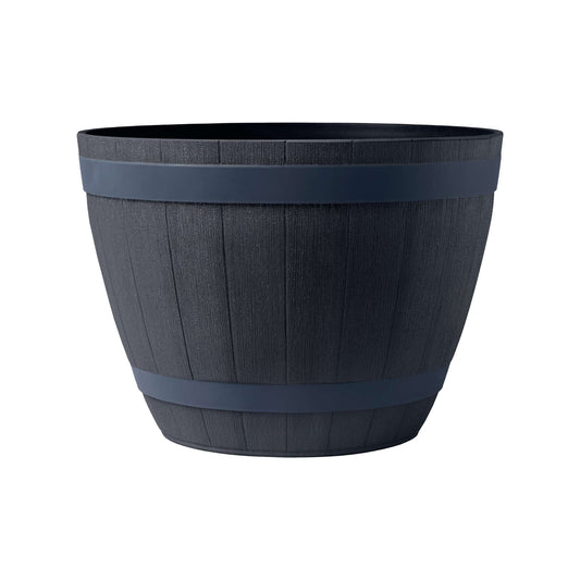 20.5’’ Wine Barrel Planter with wood effect