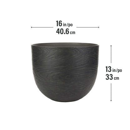 Jardinière Oakmere 16 po avec fini effet bois