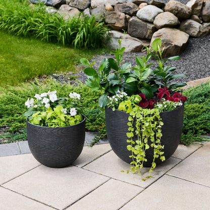 Jardinière Oakmere 16 po avec fini effet bois