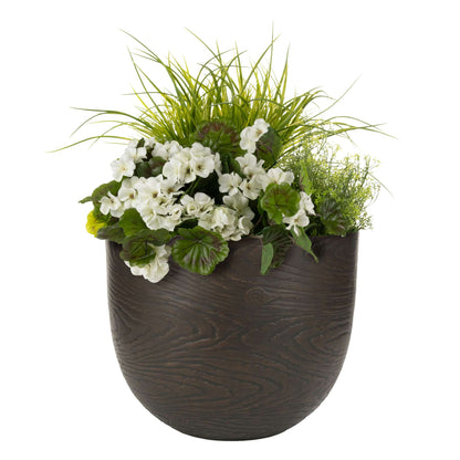 Jardinière Oakmere 16 po avec fini effet bois