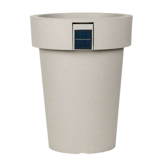 Pot solaire 14 po avec éclairage d’ambiance