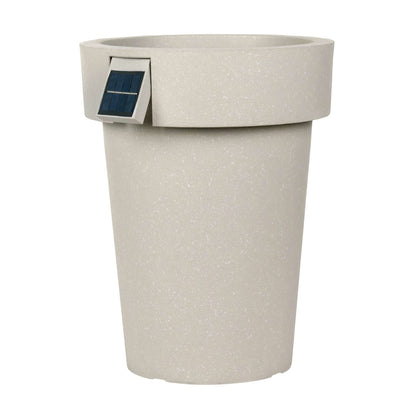 14" Solar Planter with Ambient Lighting