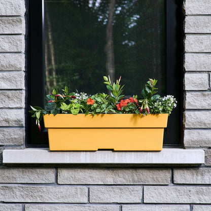 Jardinière rectangulaire Selv 24 po avec système auto-arrosant