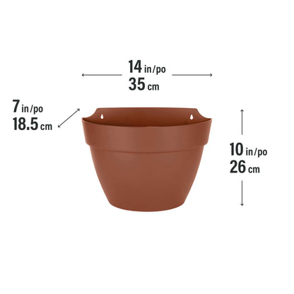 Jardinière murale Selv 14 po avec système auto-arrosant