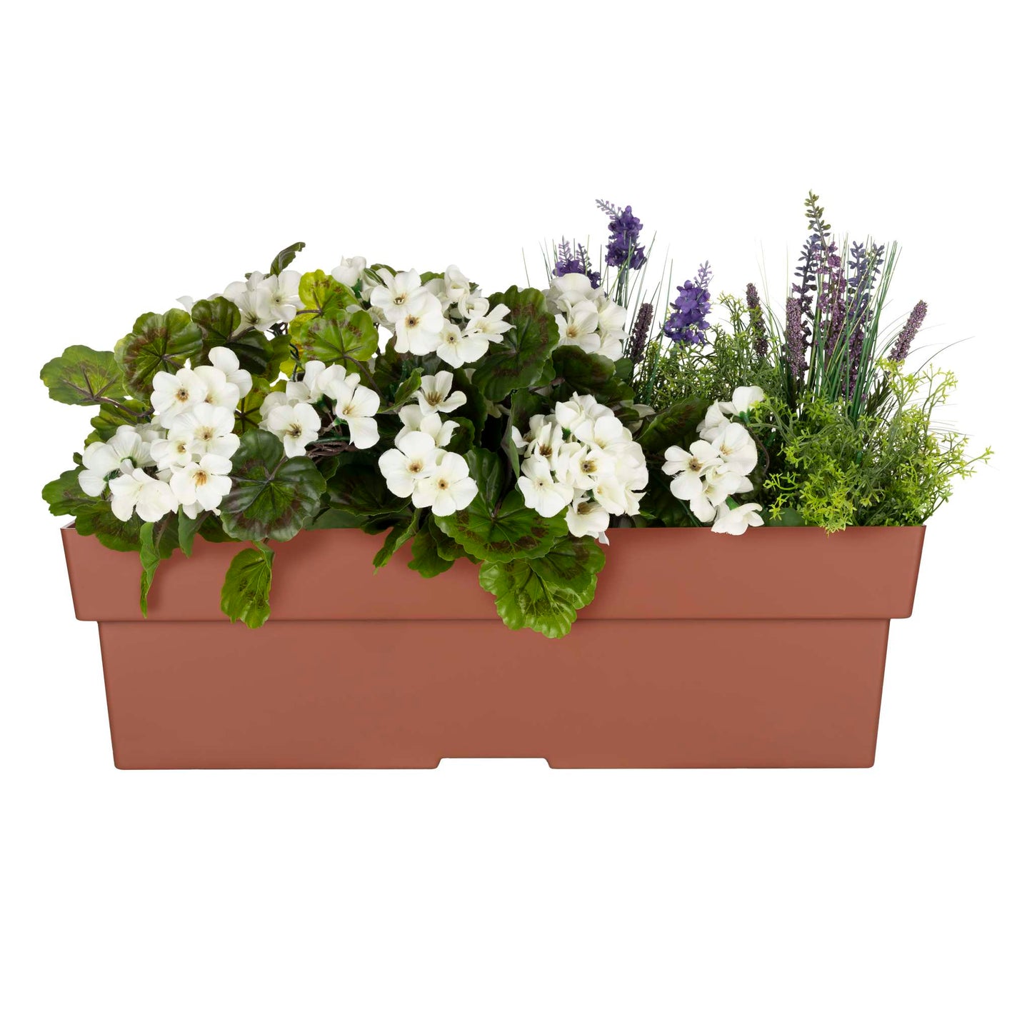 Jardinière rectangulaire Selv 24 po avec système auto-arrosant