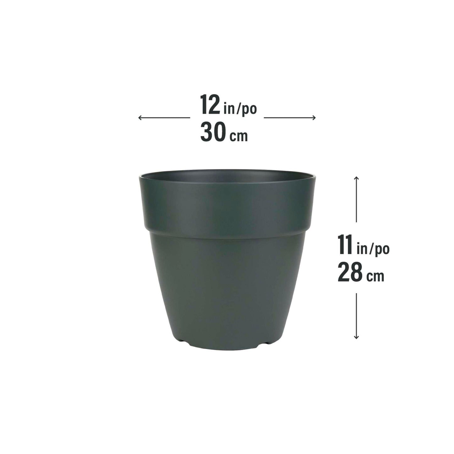 Jardinière Selv 12 po avec système auto-arrosant