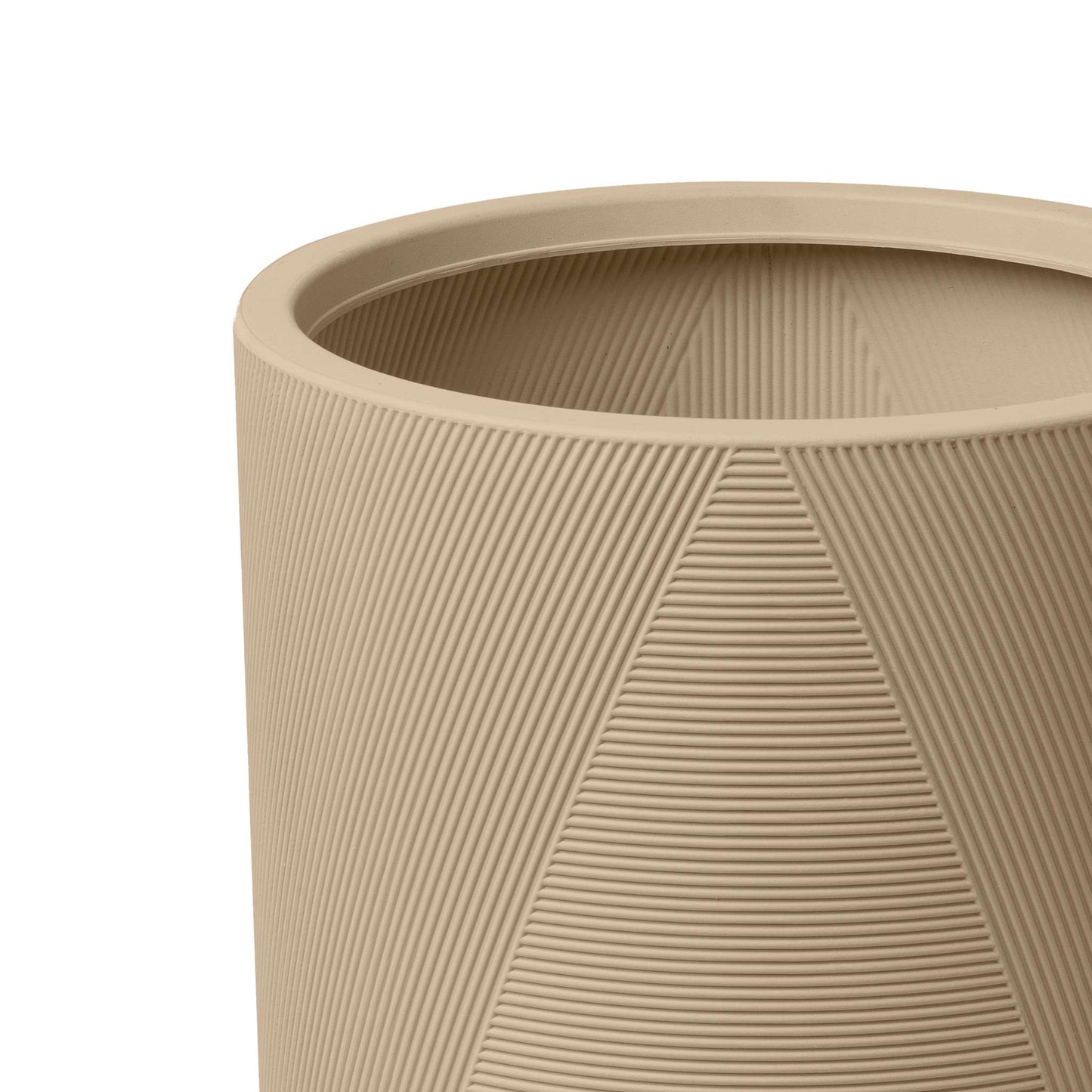 Grande jardinière Gavin 14 po avec lignes géométriques