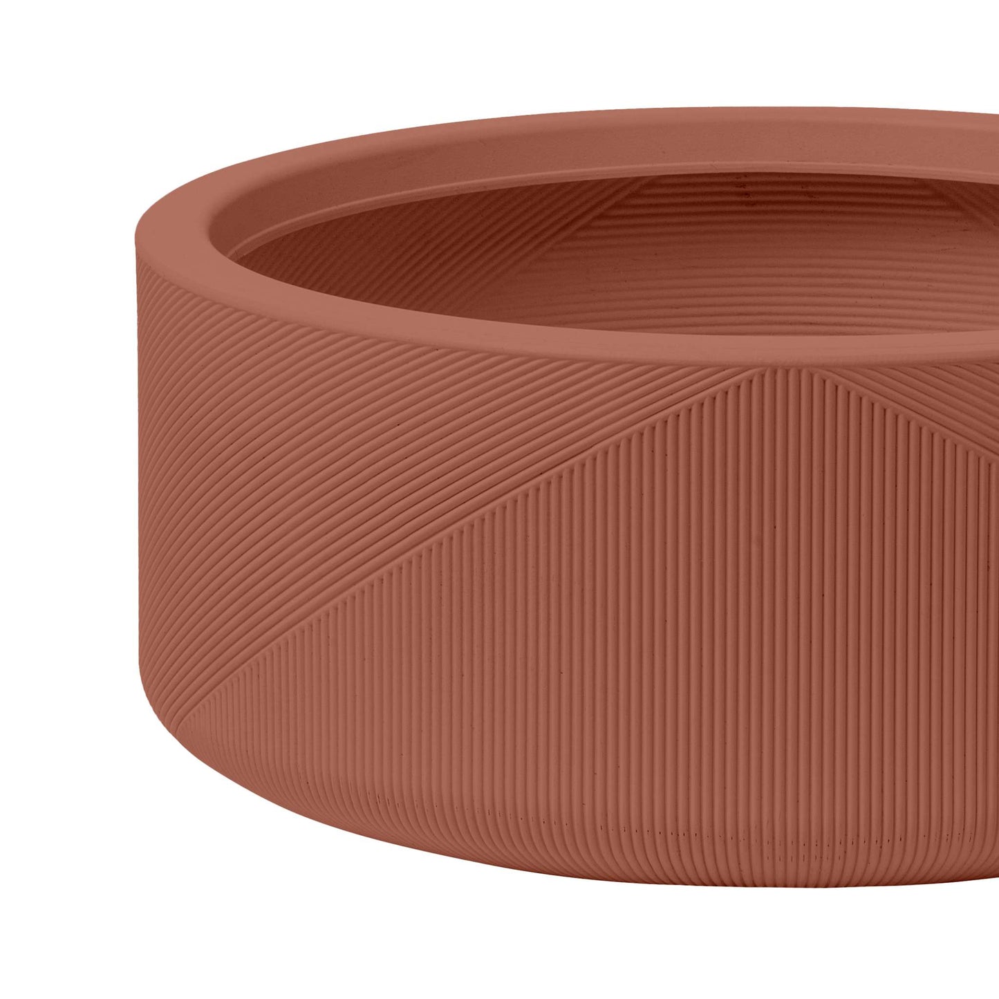 Jardinière Gavin 15 po avec lignes géométriques