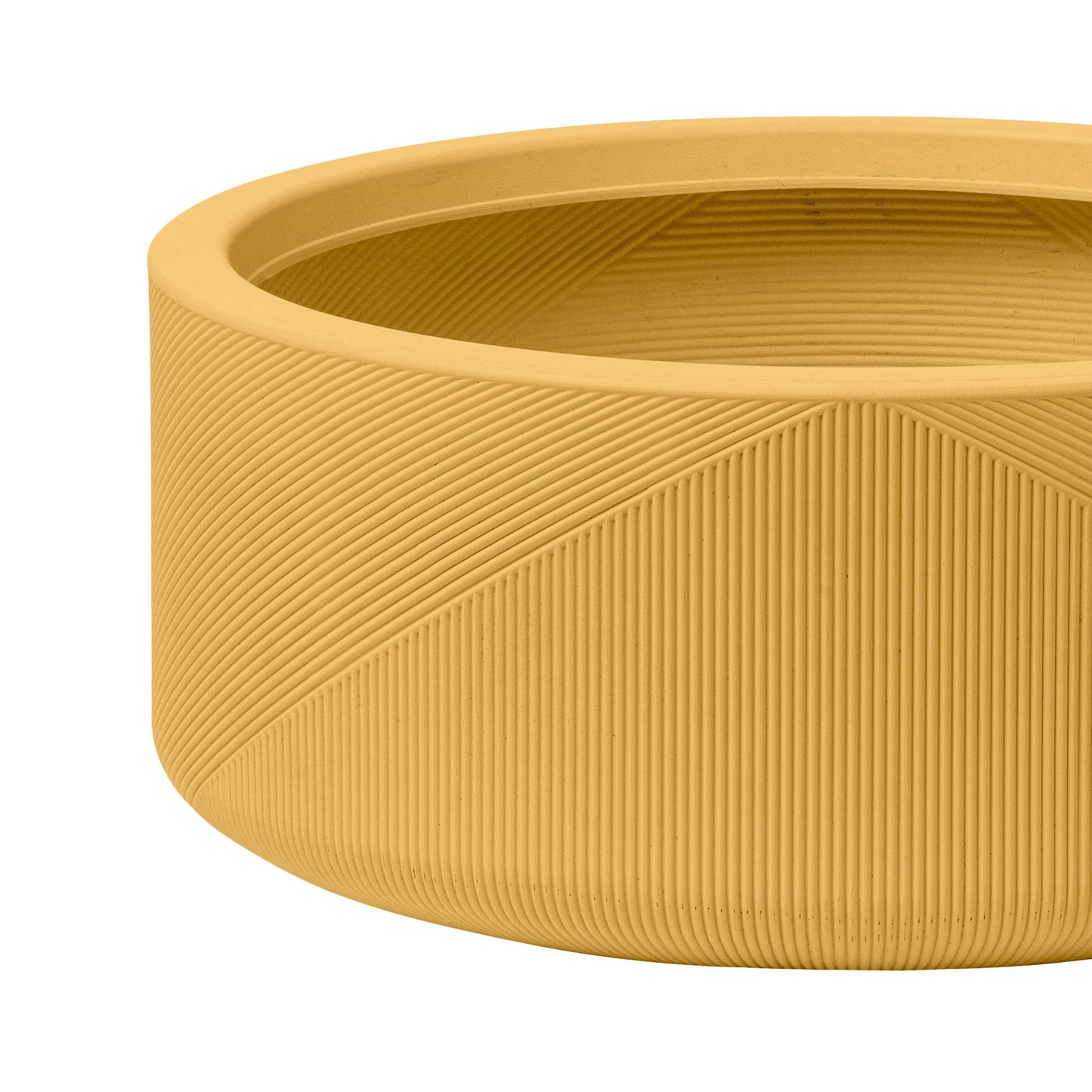 Jardinière Gavin 15 po avec lignes géométriques