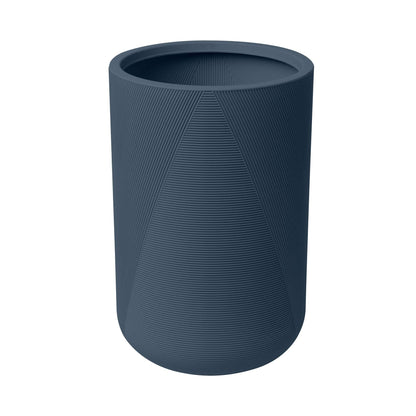 14" Gavin Tall Planter with Geometric Lines